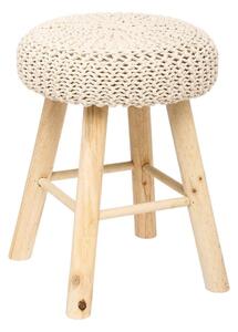Sgabello SUZETTE pino/beige