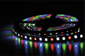 Set di strisce LED, 300 cm, 120°, IP20, con nastro adesivo 3M, 18W, RGB, con telecomando