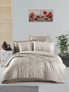 L'Essentiel Linge de Maison, Cappuccino, Set copripiumino Satin King (FR), 100 % cotone sateen, Cappuccino, 240 x 220 cm