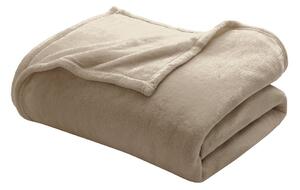 Coperta grigio tortora in microflanella 220x240 cm Flanou – douceur d'intérieur