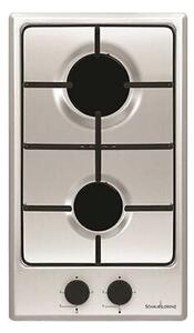 SCHAUB LORENZ Piano Cottura 2 Fuochi a Gas Larghezza 51 cm in Acciaio Inox colore Inox - SSPC320XF