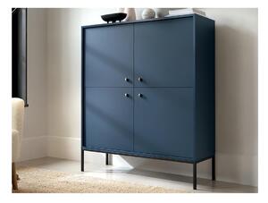 Credenza alta 4 ante Blu - BOGDAN