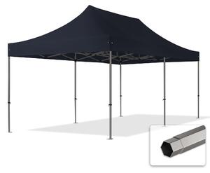 TOOLPORT 3x6 m gazebo pieghevole PVC, PREMIUM acciaio, nero