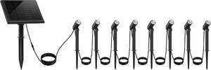 Set di 8 faretti solari collegati tra loro ROUNDY MINI 100lm