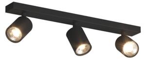 Binario moderno top light kora 1208 3 ne gu10 led faretti orientabili - Top Light