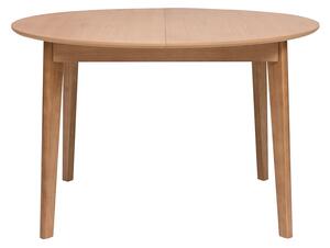 Tavolo da pranzo rotondo allungabile in legno chiaro di quercia L120-150 cm ANSEL