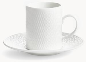 Tazzina e piattino in Fine Bone China Gio