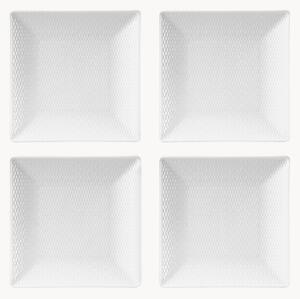Set di 4 piatti da torta in Fine Bone China Gio