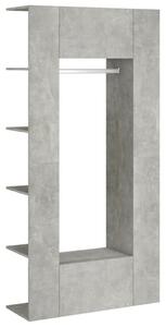 Mobili da Corridoio 2 pz Grigio Cemento in Legno Multistrato