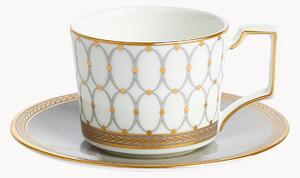Tazzina e piattino in Fine Bone China Renaissance