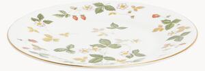 Piatto da colazione in Fine Bone China Wild Strawberry