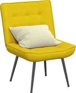 Poltrona Relax 64x74x84 cm Gialla in Velluto