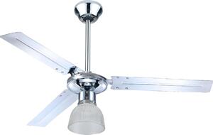 Zephir Ventilatore da Soffitto con Luce e Telecomando 3 Pale 120 cm Lampadario 3 Velocit - ZFR3121X