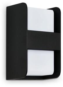 TELEFUNKEN- Lampada da esterno, lampada da parete IP44, barra centrale, E27, nero-bianco, 215x120x115 mm (LxWxH)