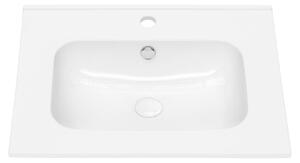 Lavabo da incasso VENTA, 60 cm, Vetroceramica, bianco lucido, 61 x 46 x 14 cm