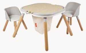 Tavolo da gioco per bambini in legno di faggio con sedie Funzy, set da 3
