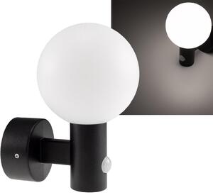 Applique LED LAMU con sensore PIR IP65 15W nero 4000k / bianco neutro