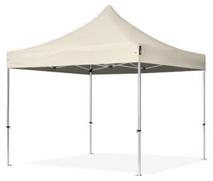 TOOLPORT 3x3m gazebo pieghevole PES, PROFESSIONAL alluminio, crema