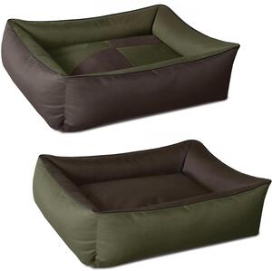 BedDog 2in1: cuccia lavabile per cani con bordo, MYSTIC (verde/marrone), (XL) ca. 100x85x23 cm