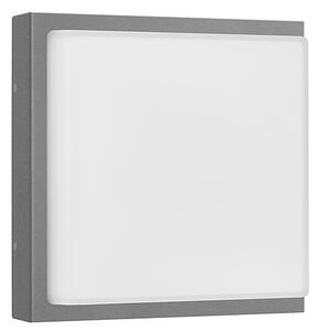 Apparecchio di illuminazione da parete LCD, design creativo, modello LB25, acciaio inossidabile color grafite, attacco E27