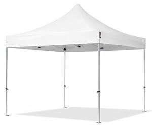TOOLPORT 3x3m gazebo pieghevole PES, PROFESSIONAL alluminio, bianco