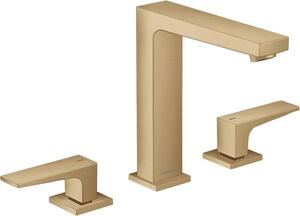 Hansgrohe Metropol Mélangeur lavabo 3 trous 160, poignées à levier, vidage par pression, saillie 152mm, 32515140, 32515140