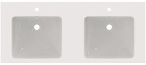 Ideal Standard i.life B lavabo double pour meuble 1210mm, 1 trou de robinetterie chacun, avec trop-plein, T460201, T460201