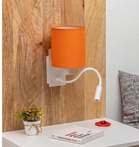 Brilagi - lampada LED da parete flessibile NUBILA 1xE27/25W/230V + LED/3W bianco/arancione