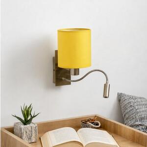 Brilagi-LED Lampada da parete flessibile NUBILA 1xE27/25W/230V + LED/3W ottone/giallo