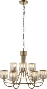 Endon 118934 - Lampadario con catena BERENICE 9xE14/7W/230V dorato