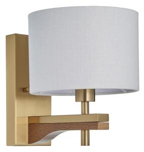 Endon 116995 - Lampada da parete HEATHCLIFF 1xE14/7W/230V ottone/frassino