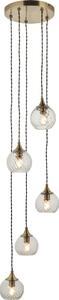 Endon 119435 - Lampadario sospeso su cavo ALLEGRA 5xE14/7W/230V ottone