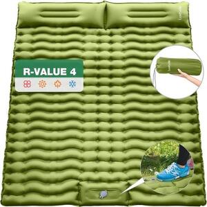 Materasso da campeggio ultraleggero autogonfiabile 200x140 cm