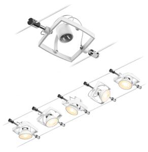 Paulmann 94432 - Set 5xGU5,3/10W Sistema completo a cavo MAC 230V bianco