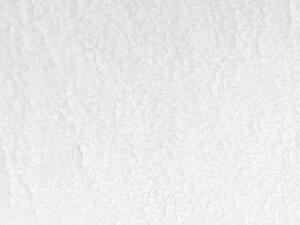 Coperta bianca 125 x 150 cm soggiorno camera da letto accessorio divano Beliani