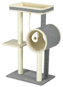PawHut Tiragraffi da 104 cm con cuccia e pallina