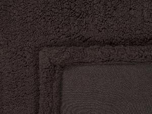 Coperta marrone 125 x 150 cm soggiorno camera da letto accessorio divano Beliani