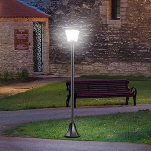 Outsunny Lampione LED da Esterno ad Energia Solare Lampada da Giardino Lampada da Terra Impermeabile IP44 Nero