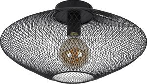 MESH lampada da soffitto industriale nera 1xE27 40W Lucide