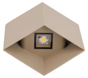 Applique LED da esterno CUBE LED/5W/230V IP54 beige