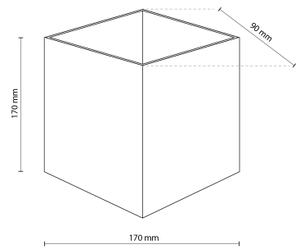 Applique LED da esterno CUBE LED/5W/230V IP54 beige