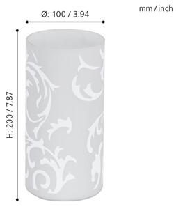 Eglo 55808 - Lampada da tavolo LED 1xE14/5,5W/230V bianca