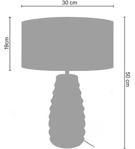 Lampade d’ufficio Tosel lampada da comodino tondo vetro viola e bianco