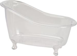 Vasca decorativa in plastica trasparente da riempire 26x13,7x15,5 cm Ideale per idee regalo