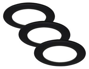 Brilo - Set da 3 faretti LED da incasso per bagno FLAT LED/6W/230V IP44
