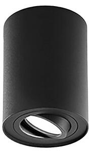 Plafoniera cilindro perenz centric 8362 n gu10 led metallo nero opaco - Perenz