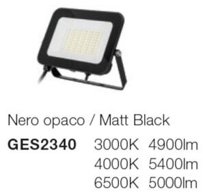 Proiettore led gea led ges2340 50w ip65 orientabile alluminio vetro - Gea Led