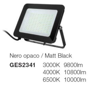 Proiettore led gea led ges2341 100w ip65 orientabile alluminio vetro - Gea Led