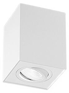 Plafoniera parallelepipedo perenz centric 8364 b gu10 led metallo bianco opaco - Perenz