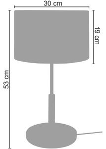 Lampade d’ufficio Tosel lampada da comodino tondo legno naturale e taupe